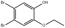 Phenol, 4,5-dibromo-2-ethoxy- Structure