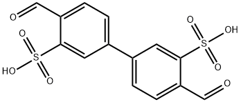 [1,1'-Biphenyl]-3,3'-disulfonic acid, 4,4'-diformyl- Structure