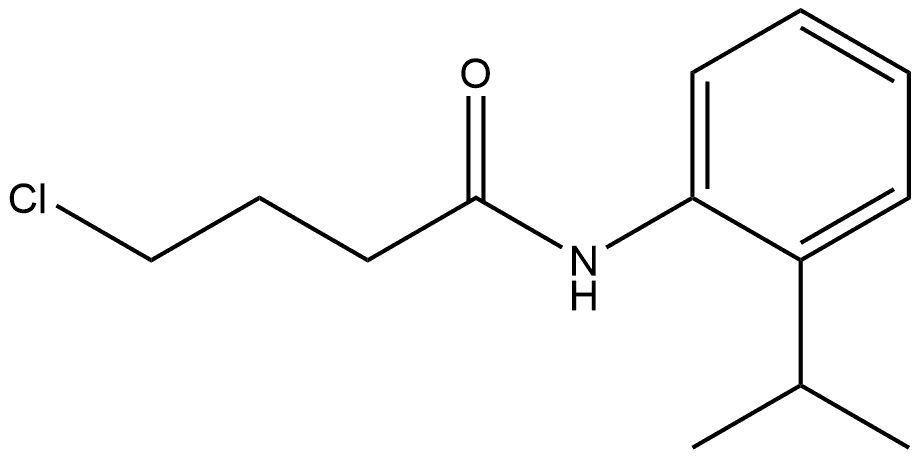 4-Chloro-N-[2-(1-methylethyl)phenyl]butanamide Structure