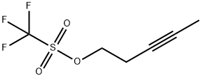 Methanesulfonic acid, 1,1,1-trifluoro-, 3-pentyn-1-yl ester 结构式