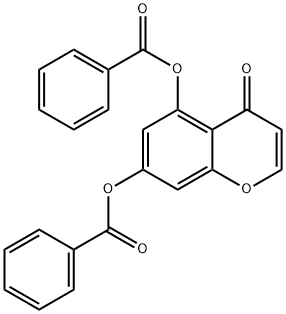 4-Oxo-4H-chromene-5,7-diyl dibenzoate 化学構造式