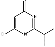 6-chloro-2-(propan-2-yl)pyrimidin-4-ol Struktur