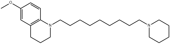 6-Methoxy-1-(9-(piperidin-1-yl)nonyl)-1,2,3,4-tetrahydroquinoline Struktur