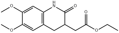 Ethyl 2-(6,7-dimethoxy-2-oxo-1,2,3,4-tetrahydroquinolin-3-yl)acetate Struktur