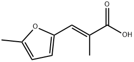 2-Propenoic acid, 2-methyl-3-(5-methyl-2-furanyl)-, (E)- (9CI) Structure