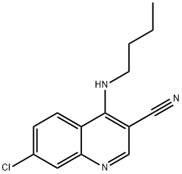 4-(Butylamino)-7-chloroquinoline-3-carbonitrile Structure