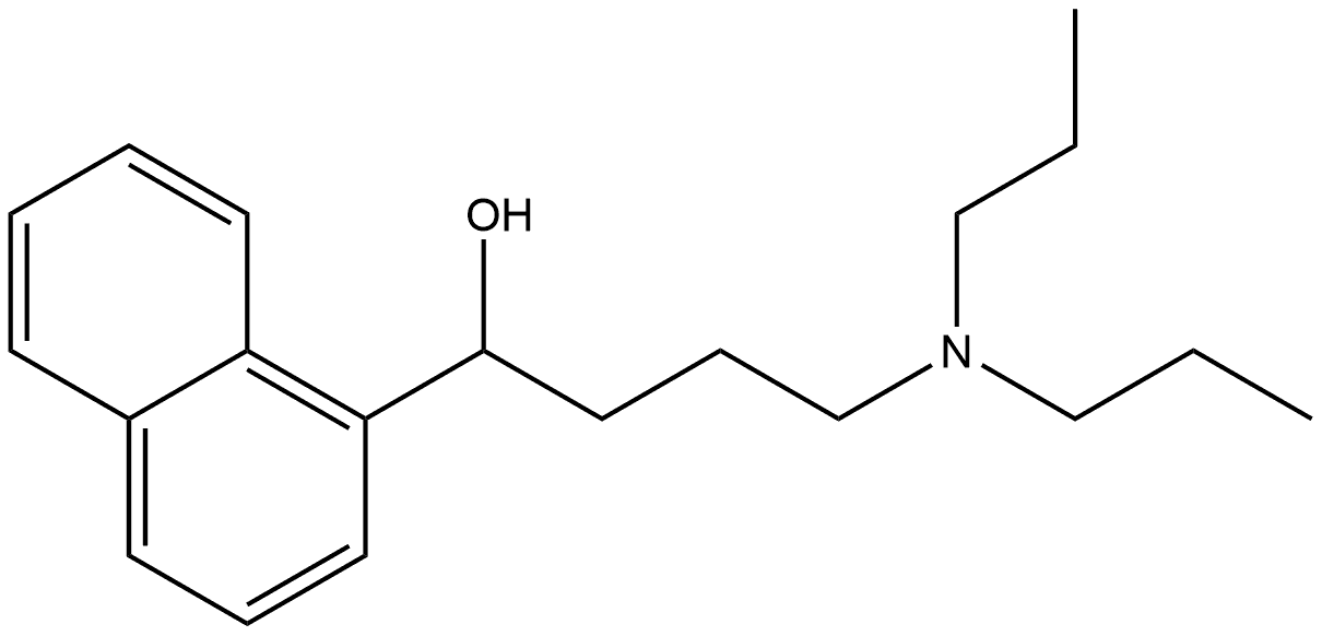 4-(Dipropylamino)-1-(naphthalen-1-yl)butan-1-ol,5426-24-4,结构式