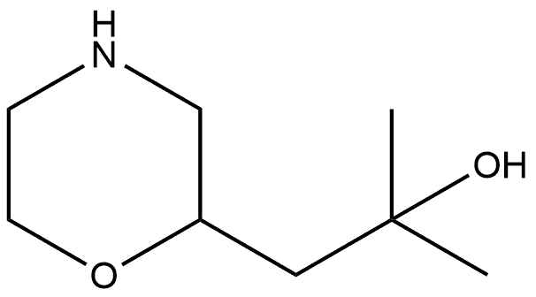 2-Morpholineethanol,α,α-dimethyl- Structure