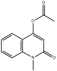2(1H)-Quinolinone, 4-(acetyloxy)-1-methyl- 化学構造式