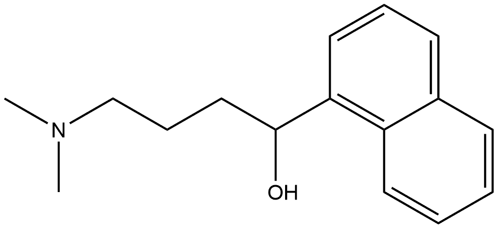 4-(Dimethylamino)-1-(naphthalen-1-yl)butan-1-ol Structure