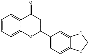 2-(Benzo[d][1,3]dioxol-5-yl)chroman-4-one Struktur