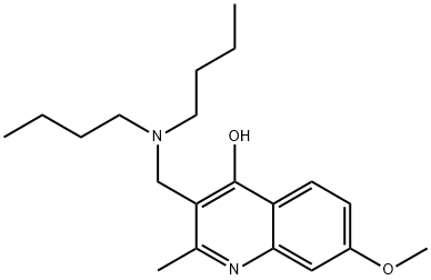 3-((Dibutylamino)methyl)-7-methoxy-2-methylquinolin-4-ol Structure
