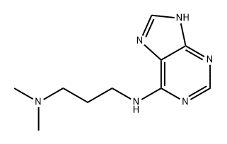 N6-(3-二甲氨基丙基)腺嘌呤 结构式