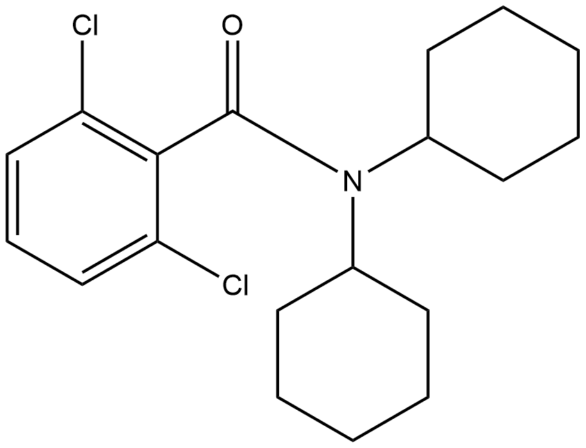 2,6-Dichloro-N,N-dicyclohexylbenzamide Structure