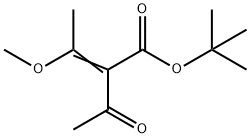 2-Butenoic acid, 2-acetyl-3-methoxy-, 1,1-dimethylethyl ester Structure