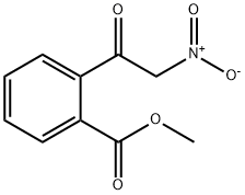 Benzoic acid, 2-(2-nitroacetyl)-, methyl ester Structure