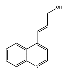 3-(喹啉-4-基)丙-2-烯-1-醇 结构式