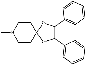 8-Methyl-2,3-diphenyl-1,4-dioxa-8-azaspiro[4.5]decane Structure