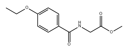 Glycine, N-(4-ethoxybenzoyl)-, methyl ester Struktur