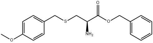 L-Cysteine, S-[(4-methoxyphenyl)methyl]-, phenylmethyl ester,54649-51-3,结构式