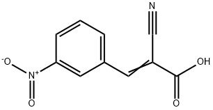 2-Propenoic acid, 2-cyano-3-(3-nitrophenyl)- Struktur