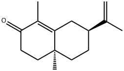 (4aS,7S)-4,4a,5,6,7,8-Hexahydro-1,4a-dimethyl-7-(1-methylethenyl)-2(3H)-naphthalenone 结构式