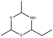 2(4)-ETHYL-4(2),6-DIMETHYLDIHYDRO-1,3,5-DITHIAZINE (MIXTURE OF ISOMERS) 结构式
