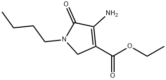 Ethyl 4-amino-1-butyl-5-oxo-2,5-dihydro-1H-pyrrole-3-carboxylate Structure