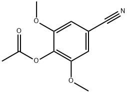 Benzonitrile, 4-(acetyloxy)-3,5-dimethoxy-,54738-29-3,结构式