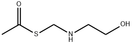 Ethanethioic acid S-[(2-hydroxyethyl)amino]methyl ester, 54753-27-4, 结构式