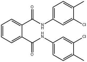 1-N,2-N-bis(3-chloro-4-methylphenyl)benzene-1,2-dicarboxamide Structure