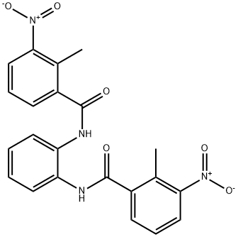 Benzamide, N,N'-1,2-phenylenebis[2-methyl-3-nitro- Structure