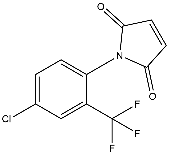 1-[4-Chloro-2-(trifluoromethyl)phenyl]-1H-pyrrole-2,5-dione Structure