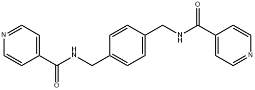 4-Pyridinecarboxamide, N,N'-[1,4-phenylenebis(methylene)]bis- (9CI) Structure