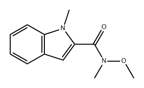 1H-Indole-2-carboxamide, N-methoxy-N,1-dimethyl- 结构式