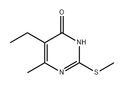 4(3H)-Pyrimidinone, 5-ethyl-6-methyl-2-(methylthio)- Struktur