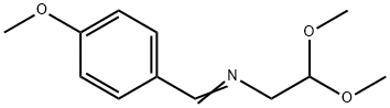 Ethanamine, 2,2-dimethoxy-N-[(4-methoxyphenyl)methylene]- 化学構造式