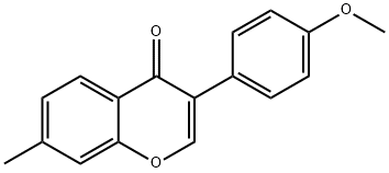 4H-1-Benzopyran-4-one, 3-(4-methoxyphenyl)-7-methyl- 结构式