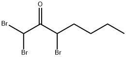 2-Heptanone, 1,1,3-tribromo- Structure