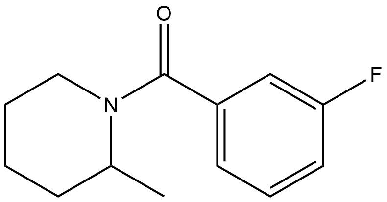 (3-Fluorophenyl)(2-methyl-1-piperidinyl)methanone Structure