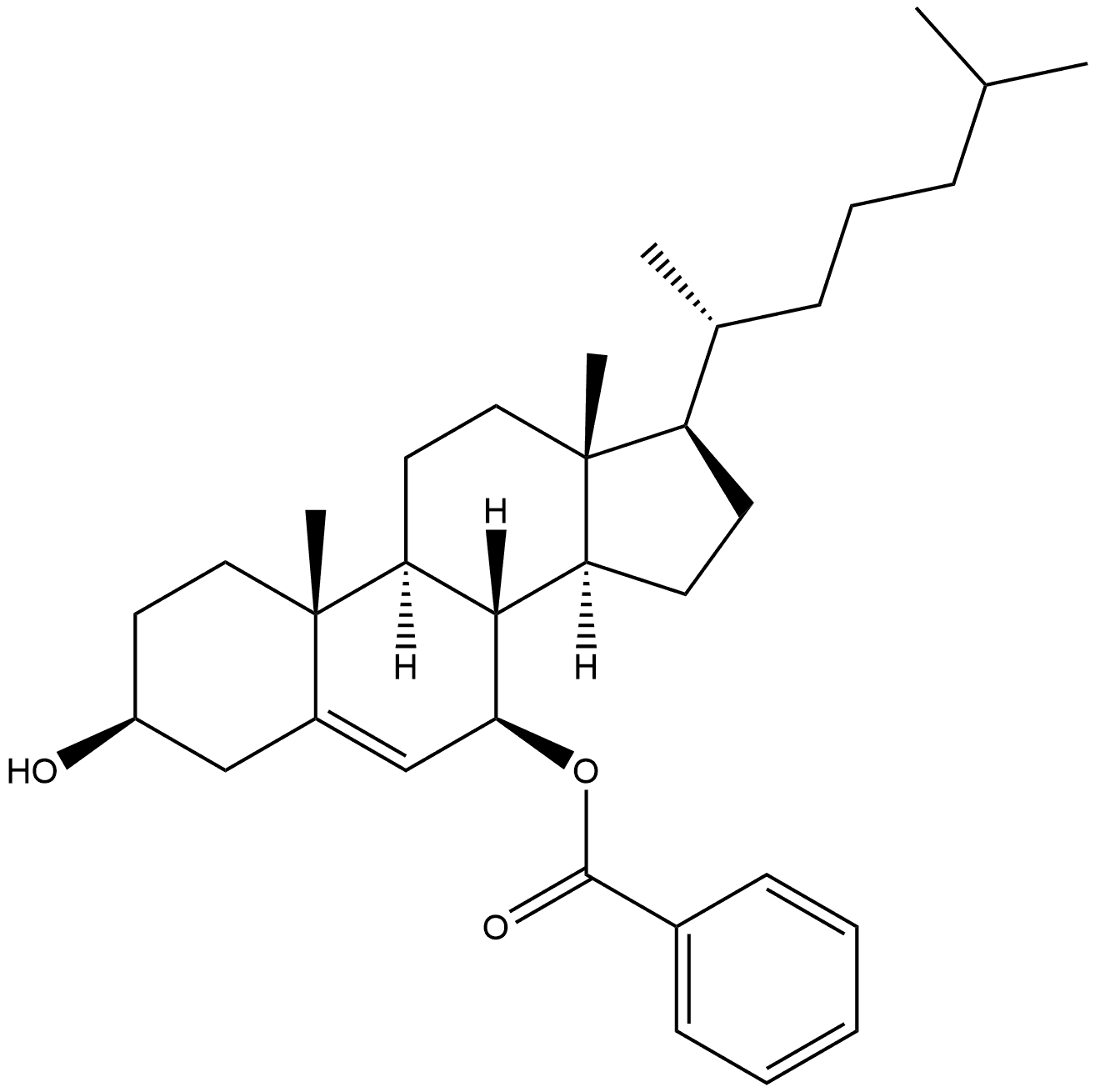 Cholest-5-ene-3,7-diol, 7-benzoate, (3β,7β)- (9CI)