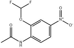 Acetamide, N-[2-(difluoromethoxy)-4-nitrophenyl]- Struktur