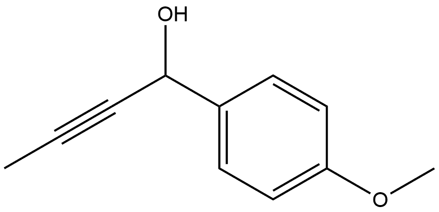 Benzenemethanol, 4-methoxy-α-1-propyn-1-yl- Structure