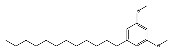 Benzene, 1-dodecyl-3,5-dimethoxy- 化学構造式