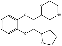 Morpholine, 2-[[2-[(tetrahydro-2-furanyl)methoxy]phenoxy]methyl]- Structure