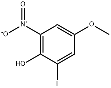 Phenol, 2-iodo-4-methoxy-6-nitro- 化学構造式