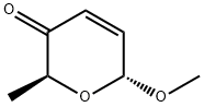 2H-Pyran-3(6H)-one, 6-methoxy-2-methyl-, (2S,6R)-