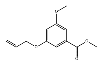Benzoic acid, 3-methoxy-5-(2-propen-1-yloxy)-, methyl ester 化学構造式
