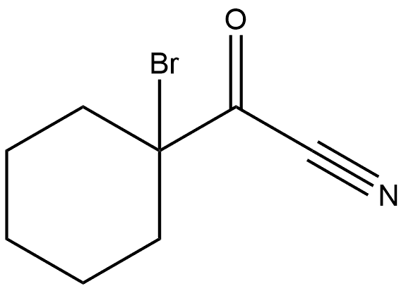 Cyclohexaneacetonitrile, 1-bromo-α-oxo- Structure