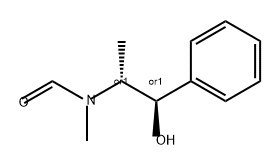 Formamide, N-[(1R,2R)-2-hydroxy-1-methyl-2-phenylethyl]-N-methyl-, rel- Structure